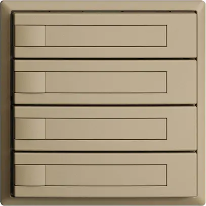 Pulsante INC KNX 4×EDIZIOdue sand RGB senza LED con inserto carta 