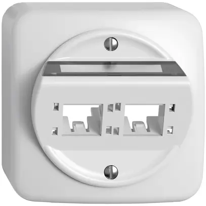 Kit de montage AP STANDARDdue SNAPFIX® pour freenet cat.6A adaptateur 2× bc 