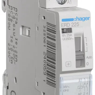 Contattore AMD Hager ERD 24VAC 2 chiusura 25A 1UM 
