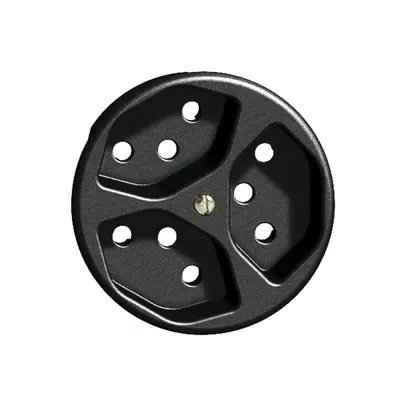 Kit frontal FH pour prise 3×T13 noir 