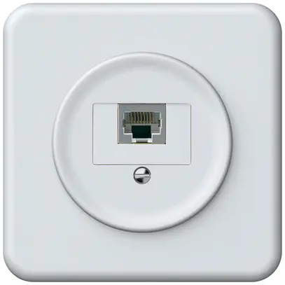 Boîte de raccordement ENC origin RJ45 8(4) cat.6 droit blindé 92×92mm blanc 