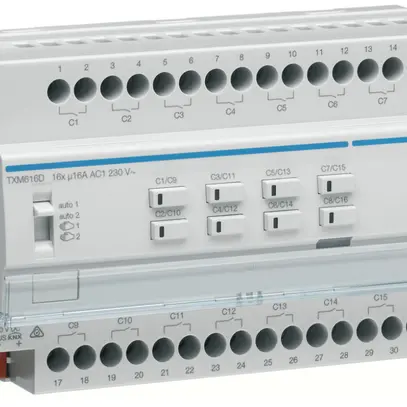 Modulo di uscita AMD KNX Hager easy 16A C carico 16× 