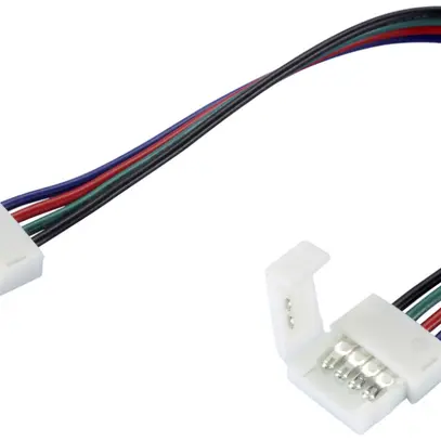 Connettore START FLEX RGB 4-poli, cavo 200mm, IP20, 10pezz. 