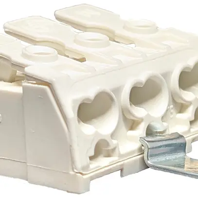 Morsetto di connessione 3P 0.5…2.5mm² leve azionamento staffa messa a terra bi 