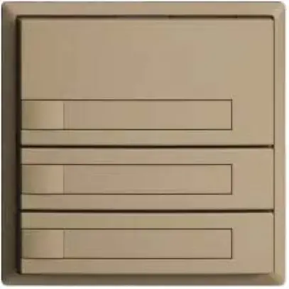 Poussoir KNX RGB EDUE, 250mW, s.LED, a.insert papier, 3×poussoir, 1×touche, sa 