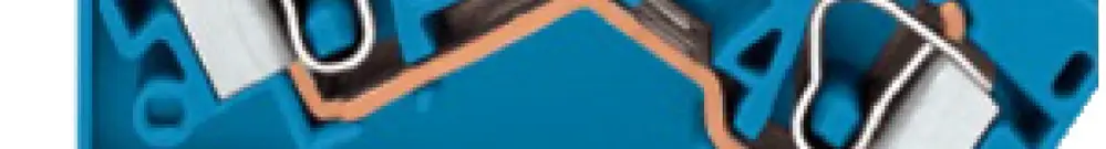 Morsetto di passaggio WAGO TopJob 10mm² blu 