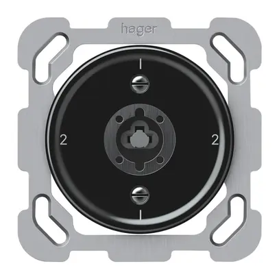 Interruttore a chiave INC origin commutatore 3/1L 16A 250V 1-2-1-2 77×77mm nero 