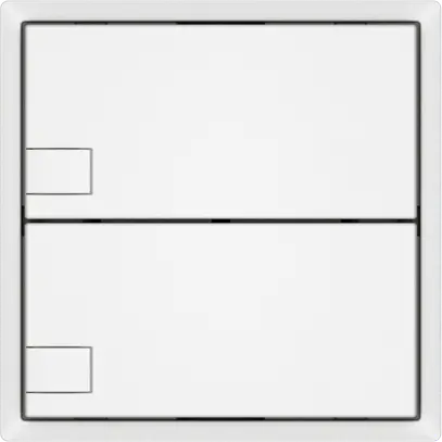 Poussoir universel EDIZIO.liv UNI SNAPFIX® s.LED 2× comm.1T bc 