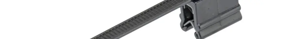 Clip di bordo PAN c.fascetta PLT2S-300 fissaggio bordo 0.7…3mm a piombo 