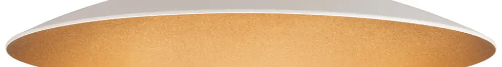 Abat-jour SLV LALU ELYPSE acier Ø220×28mm blanc or à teinte unie 