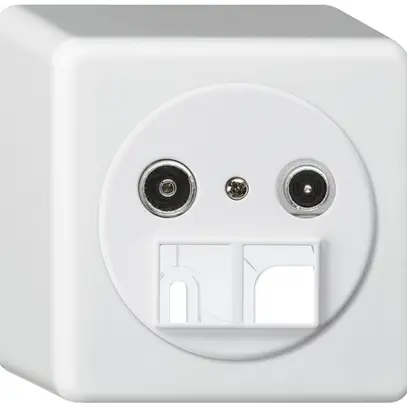 Presa multimedia AP basico TV-R 19dB 2GHz bianco 