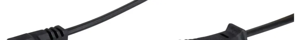 Cavo d'apparecchio VALUE T26 → C7 (90°) 2×0.75mm² 250VAC/2.5A nero 1.8m 