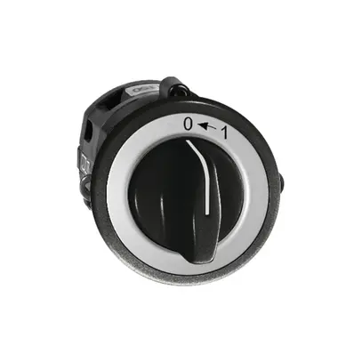 Contatto rotativo INC 0<1/1P nero con manopola 