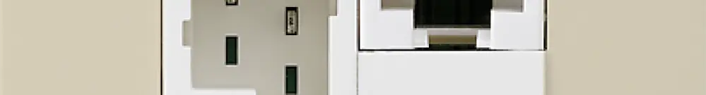 Scatola INC kallysto 1×RJ45u+1×TT83 beige 