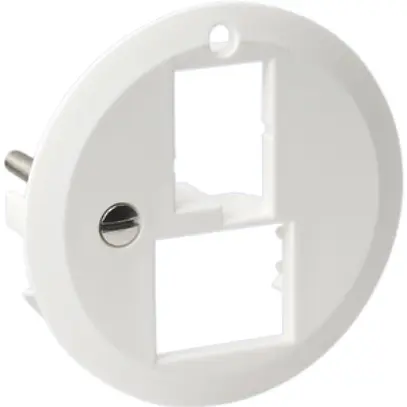 Disco frontale 58mm per 1×A6.1×RJ45 bianco R&M swissline 