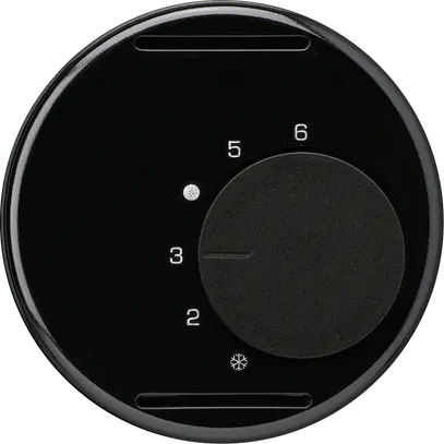 Insert pour thermostat d'ambiance ENC basico noir sans interrupteur 