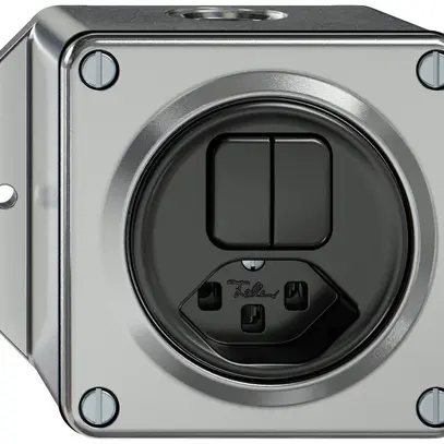Combinazione AP ELEMENT 2×schema 3+tipo 23 alluminio 