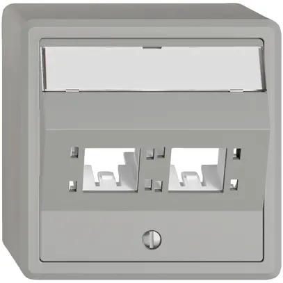 Kit di montaggio AP EDIZIO.liv SNAPFIX® per freenet cat.6A adattatore 2× grc 