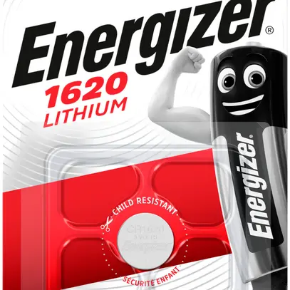Pila bottone litio Energizer CR1620 3V blister a 1pezzo 