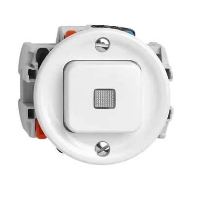 Pulsante luminoso FH A-R/1P bianco per combinazione AP X 
