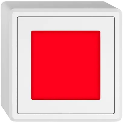 AP-LED-Leuchte EDIZIO.liv SNAPFIX® LED-rot 230V ws 