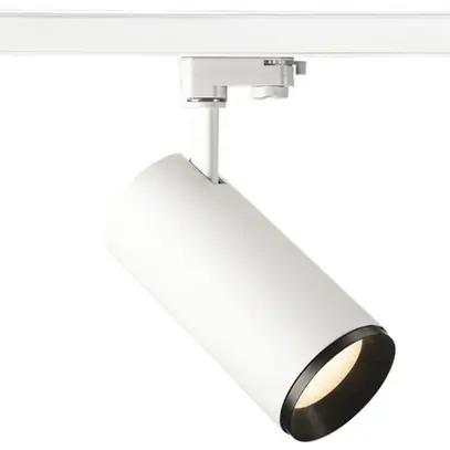 Spot LED SLV 3~ NUMINOS L PHASE 28W 2340lm 3000K 36° Ø100×213mm blanc 