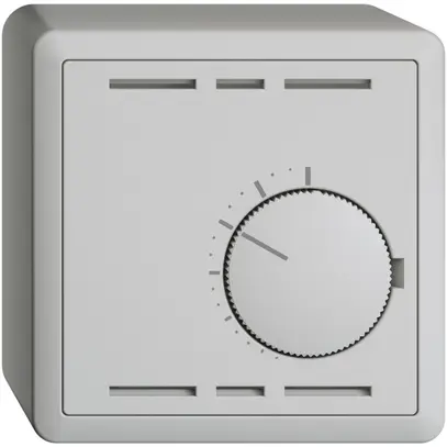 Thermostat d'ambiance AP 24V EDIZIOdue gris clair, sans interrupteur 