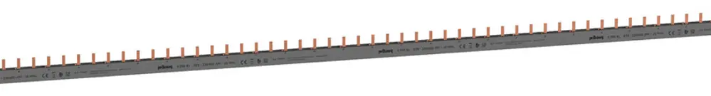 Kammschiene HX³standard 2P 1Ph Stift 16mm² 80A 1016mm grau 
