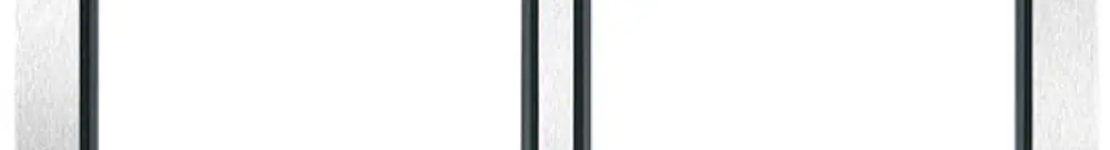 Boîtier ENC pour interphone Hager elcom.modesta 3×2 2-fils avec cadre, acier fin 
