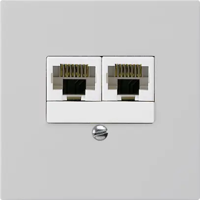 Scatola INC kallysto 2×RJ45u grigio chiaro parallelo 