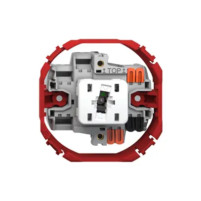 Interrupteur à poussoir lumineux Feller SNAPFIX® 3/1L lent.lat.LS ve 