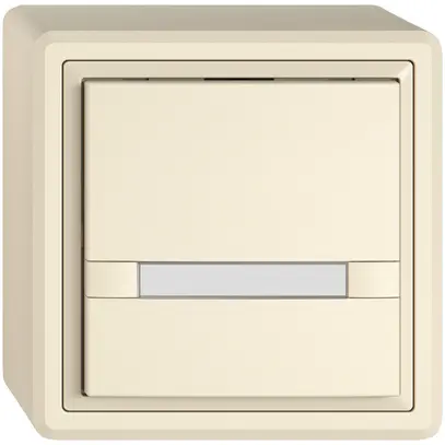 Pulsante KNX RGB AP EDIZIO.liv SNAPFIX® sensore temp.s.LED targ.1× com.2T cr 
