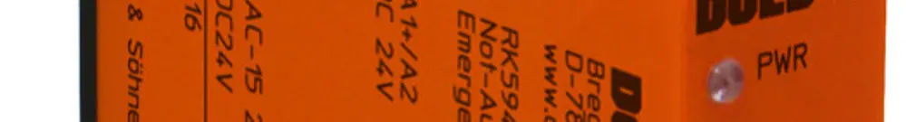 Relais de sécurité AMD Dold RK5942.01PCA ARRET D'URGENCE 24VDC 1NO+1NO 5A 