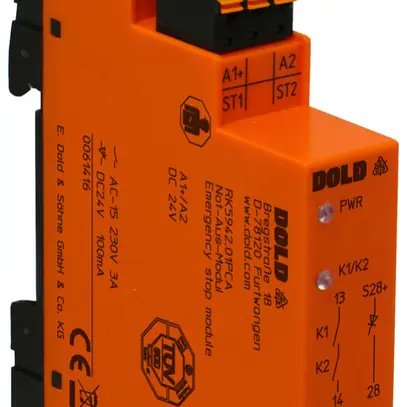 Relais de sécurité AMD Dold RK5942.01PCA ARRET D'URGENCE 24VDC 1NO+1NO 5A 