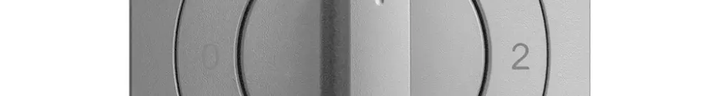 Kit frontale EDIZIOdue 0-1-2-3 60×60mm silver per interruttore rotativo 
