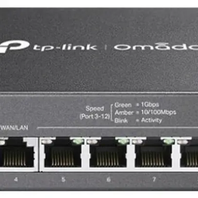 Router TP-Link Omada ER7212PC 2×WAN/LAN SFP 1×WAN 1×LAN/WAN 8×LAN PoE+ 