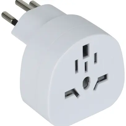 Adattatore da viaggio spina T12/ IT BRA UK USA Giappone AUS Cina blanc 