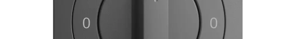 Kit frontale 0-Hand-0-Automat EDIZIOdue 60×60mm grigio scuro 