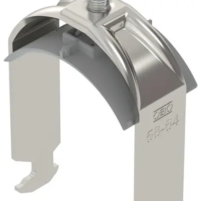 Brida rapida BET 2056 piede a H materia sintetica 58…64mm 1×cavo A2 1.4301 