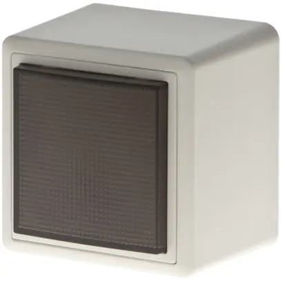 Lampada flash AP topazio fumé 230VAC EDIZIOdue Hugentobler tipo16 piatto 