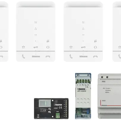 Kit citofono porta audio starter Bticino, 2 fili, universal / CLASSE 100 