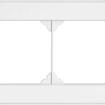 Intestazione INC EDIZIO.liv SNAPFIX® 1×2 per combinazioni a libera scelta bianco 