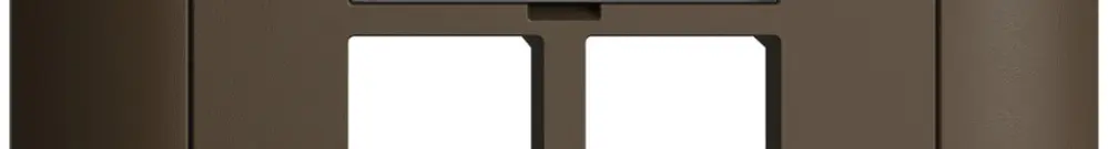 Kit di montaggio INC S-One EDIZIOdue FMI per 2×RJ45 diritto, coffee 