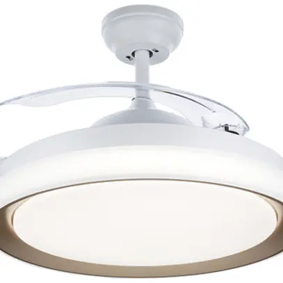 Lampada sospesa LED Bliss 28/35W 4500lm 827/840/855 diretto oro ventilatore 