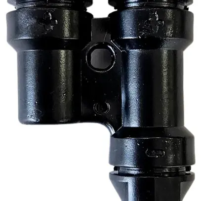Fiche en Y PV ELBRO MC4 2×fiche (-) 1×prise (+) noir 