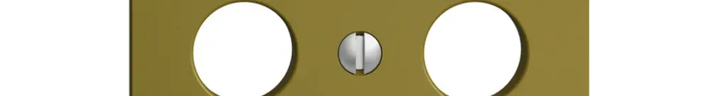 Placca frontale EDIZIOdue olive per presa di antenna per SAT 