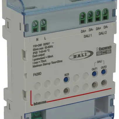 Regolatore DALI INS Legrand 4UM 230VAC 50/60Hz 6mA 