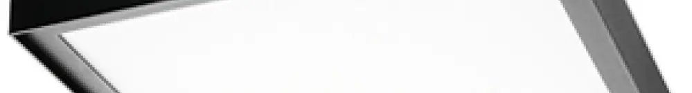 Lampada apparente LED SG Disc 285 22W 290lm 830 EM3h 283×283mm nero 