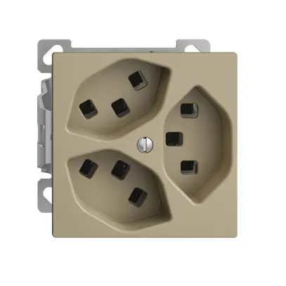 Presa AP EDIZIOdue 3×T23 sand interno per comsanazione 