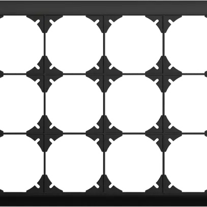 UP-Kopfzeile EDIZIOdue SNAPFIX® 3×4 horizontal 268×208mm schwarz 
